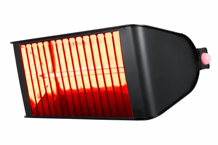 תנור חימום אינפרא אדום + שלט | דגם premium 2500W | שחור מט - על עמוד סטנד + שלט