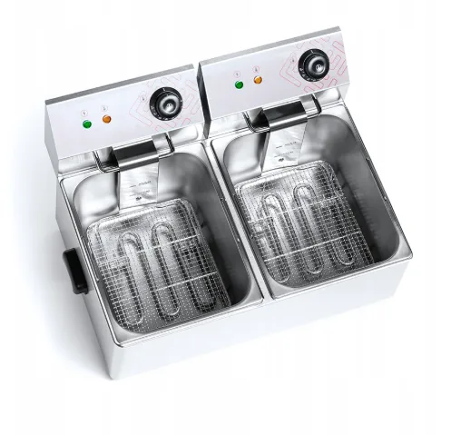 צ'יפסר כפול חשמלי 4+4 ליטר