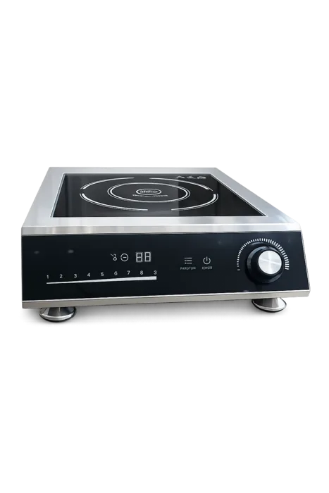 כיריים אינדוקציה חשמלית פאנל זכוכית קרמית חד פאזי 3,500W תעשייתית