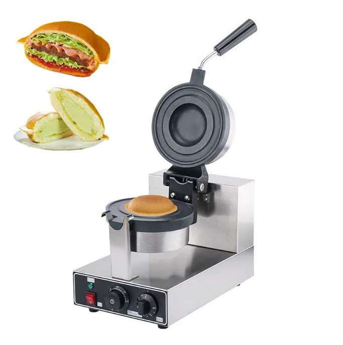 מכונת וופל בלגי עגול מתאימה גם להכנת המבורגר או גלידה